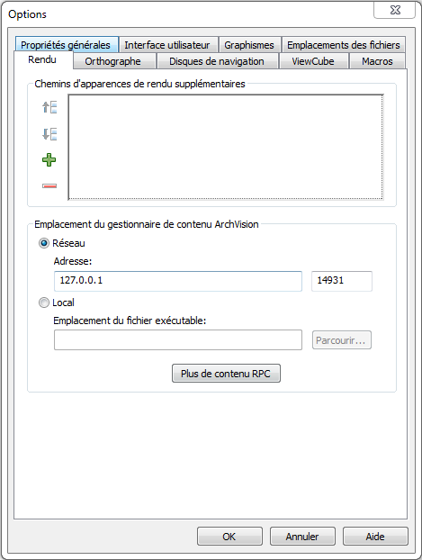Matériaux Autocad