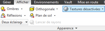 Inventor Affichage des couleurs