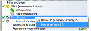 Simulation Moldflow Adviser Changer le type de maillage
