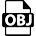 Variante de format de fichier obj - Icônes interface gratuites