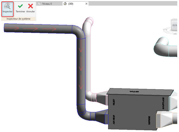 sens du flux d’un réseau