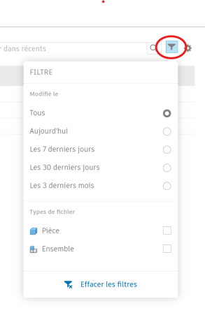 Modifier votre page d’accueil (Filtre / Affichage Colonne)