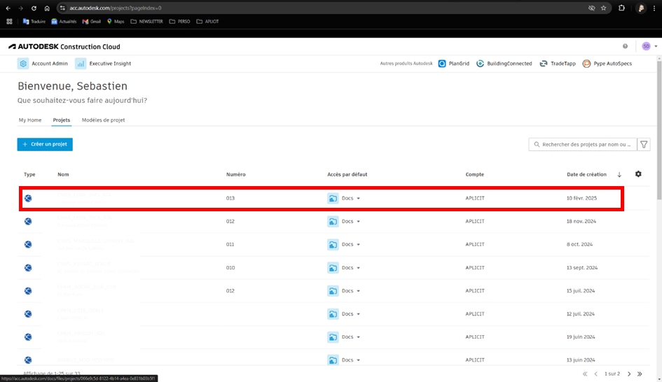 Les versions Revit