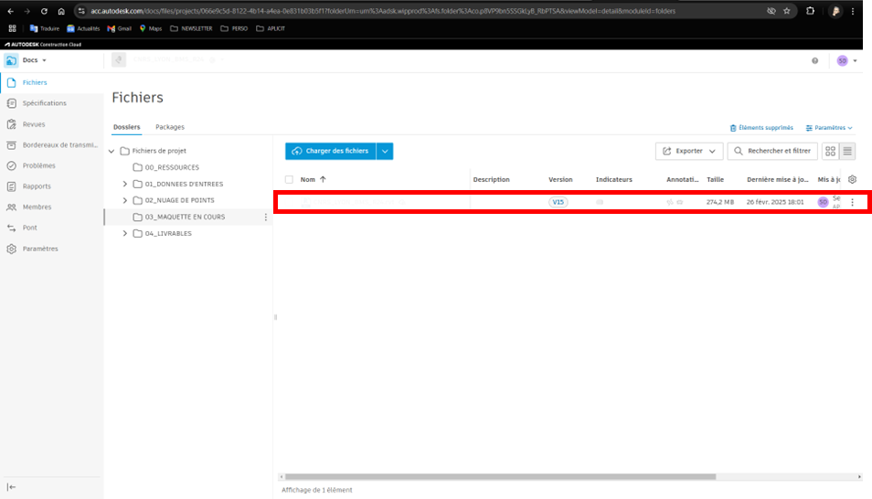 Les versions Revit