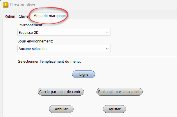 Personnalisation des commandes