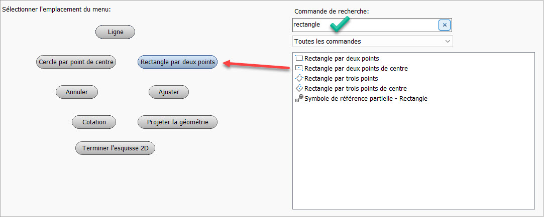 Personnalisation des commandes