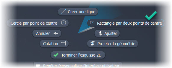 Menu de marquage esquisse