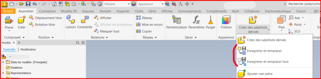 Enregistrer et Remplacer