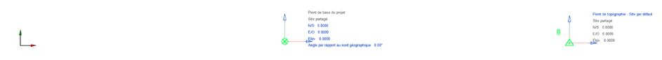 Origine interne - Point de base projet - Point de topographie