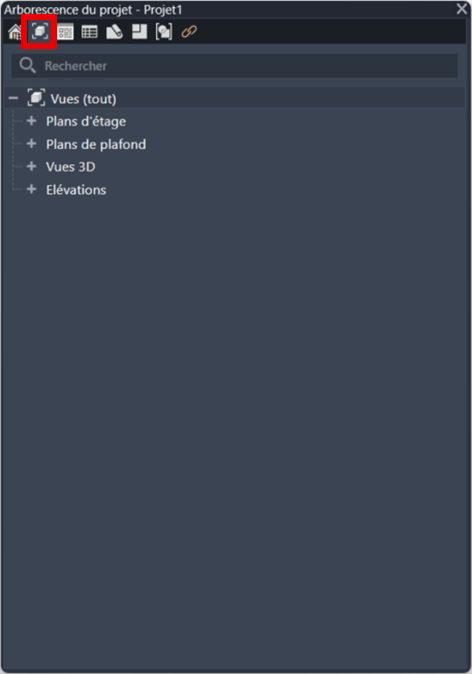 Revit, l’arborescence projet