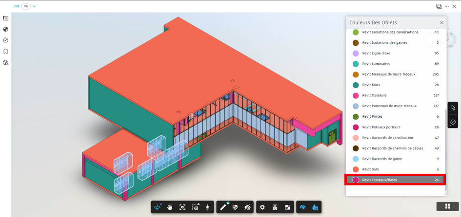 Autodesk Forma, Afficher la couleur des objets
